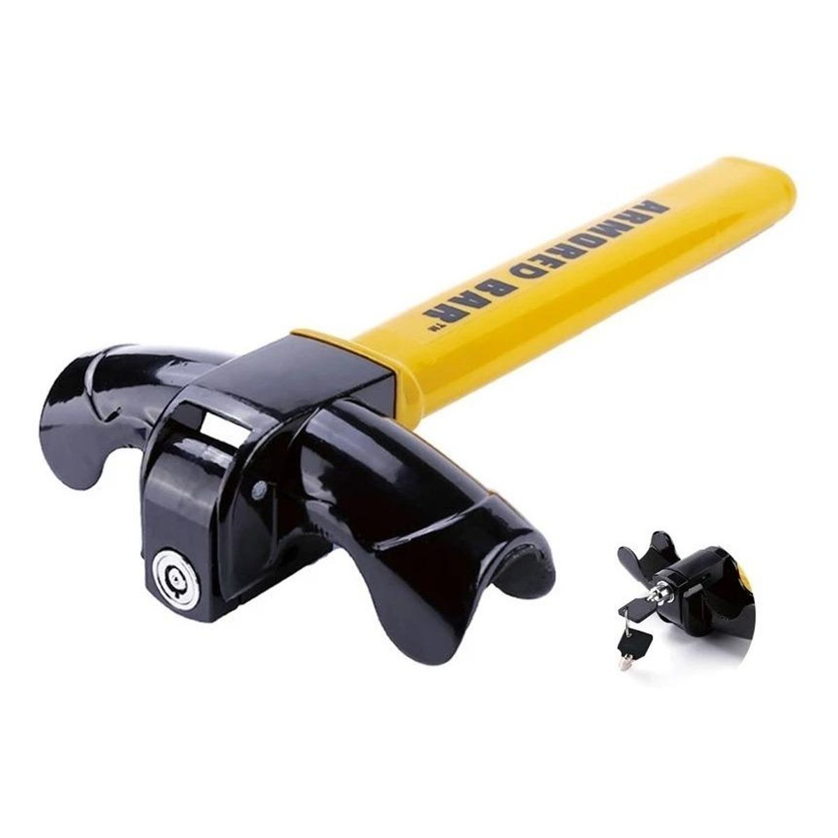 GENERICO - Traba Volante Antirrobo Bloqueo Rotatorio para Vehículos