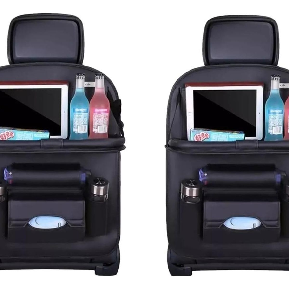 GENERICO - Pack de 2 Organizadores de Asiento para Auto con Mesa