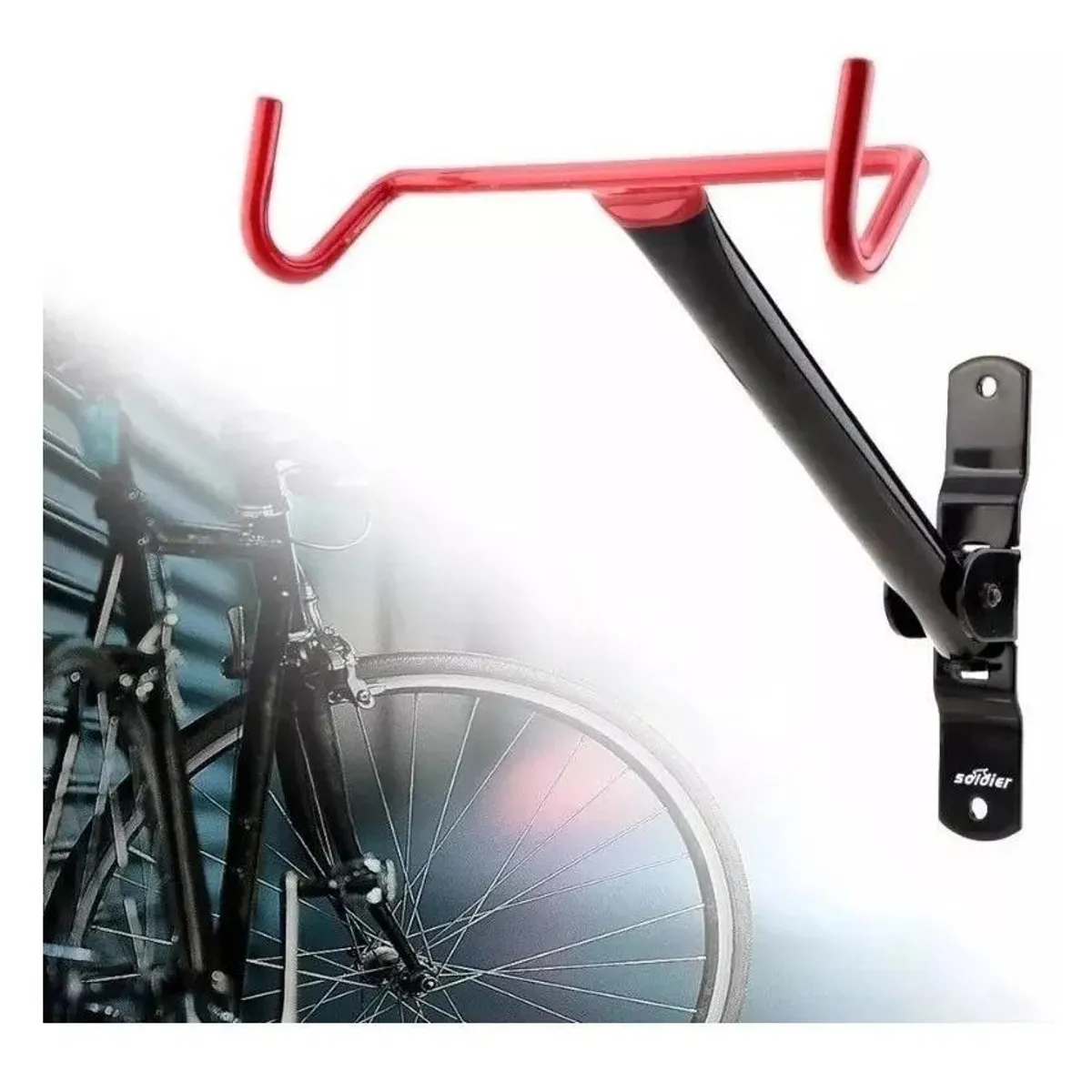 GENERICO - Soporte Pared Acero Inoxidable para Bicicleta