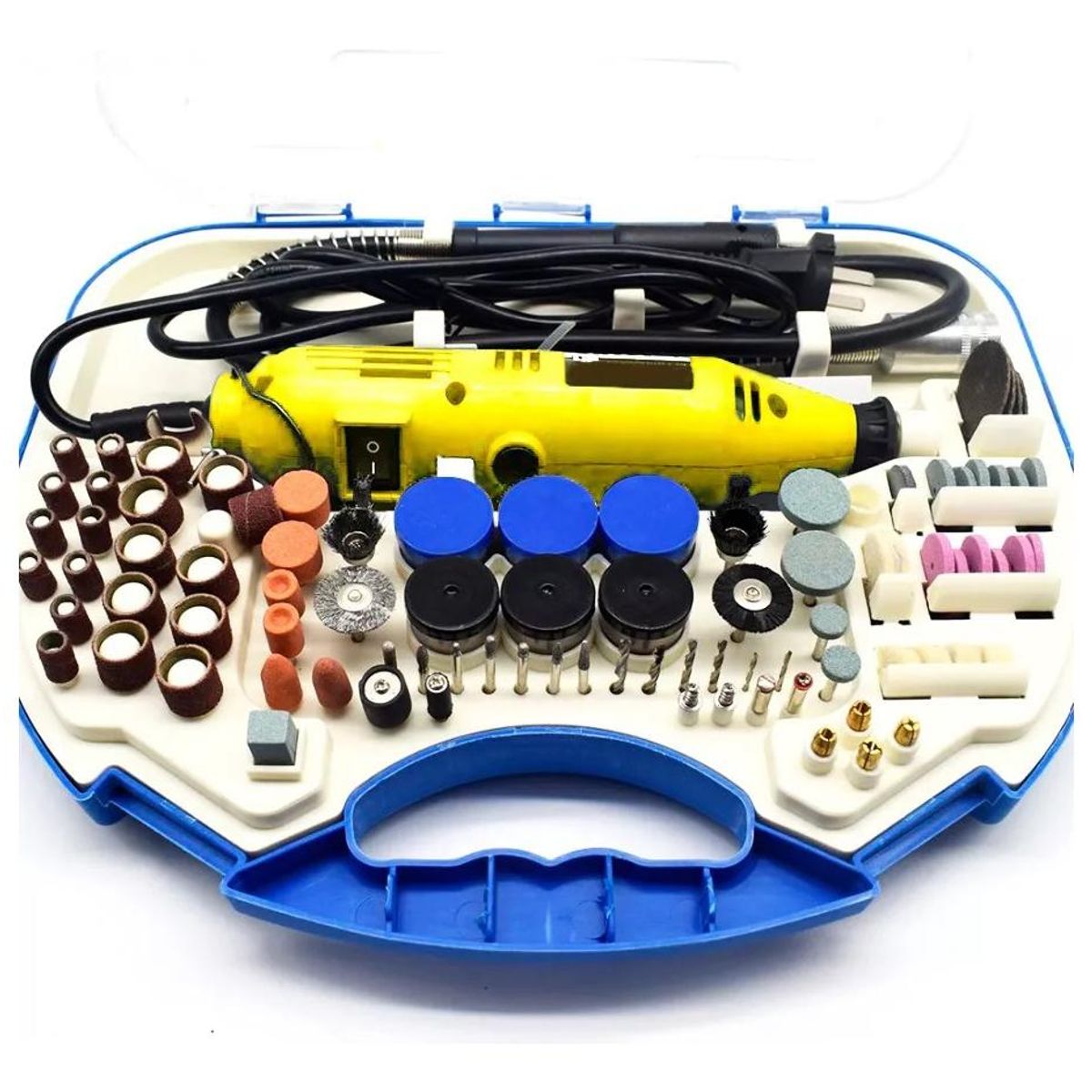 GENERICO - Mini Torno Multiuso 460W con Accesorios para Detalles
