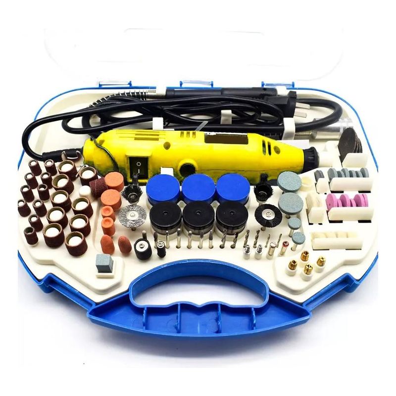 GENERICO - Mini Torno Multiuso 460W con Accesorios para Detalles