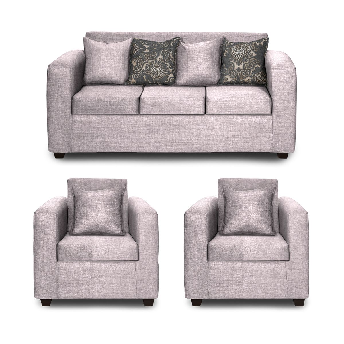 ADONIS LEUDH - Living 3+1+1 Ezeiza Tela Lisa Crudo XL