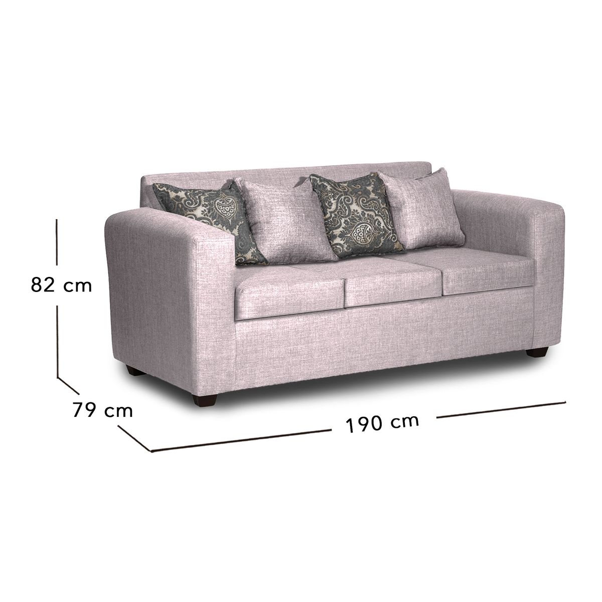 ADONIS LEUDH - Living 3+1+1 Ezeiza Tela Lisa Crudo XL