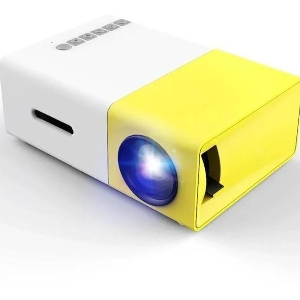 GENERICO - Proyector LED Portátil con HDMI VGA y USB - 600 Lúmenes