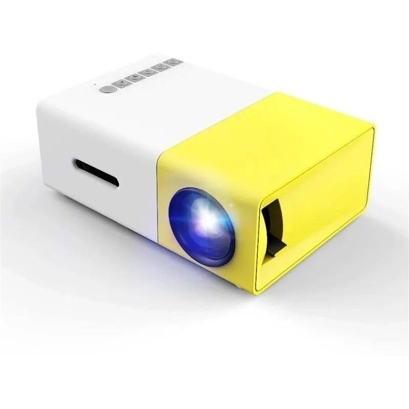 GENERICO - Proyector LED Portátil con HDMI VGA y USB - 600 Lúmenes