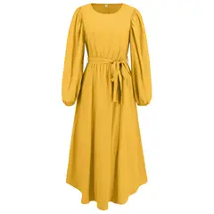 BLWOENS - Vestidos casuales de para mujeres - Amarillo