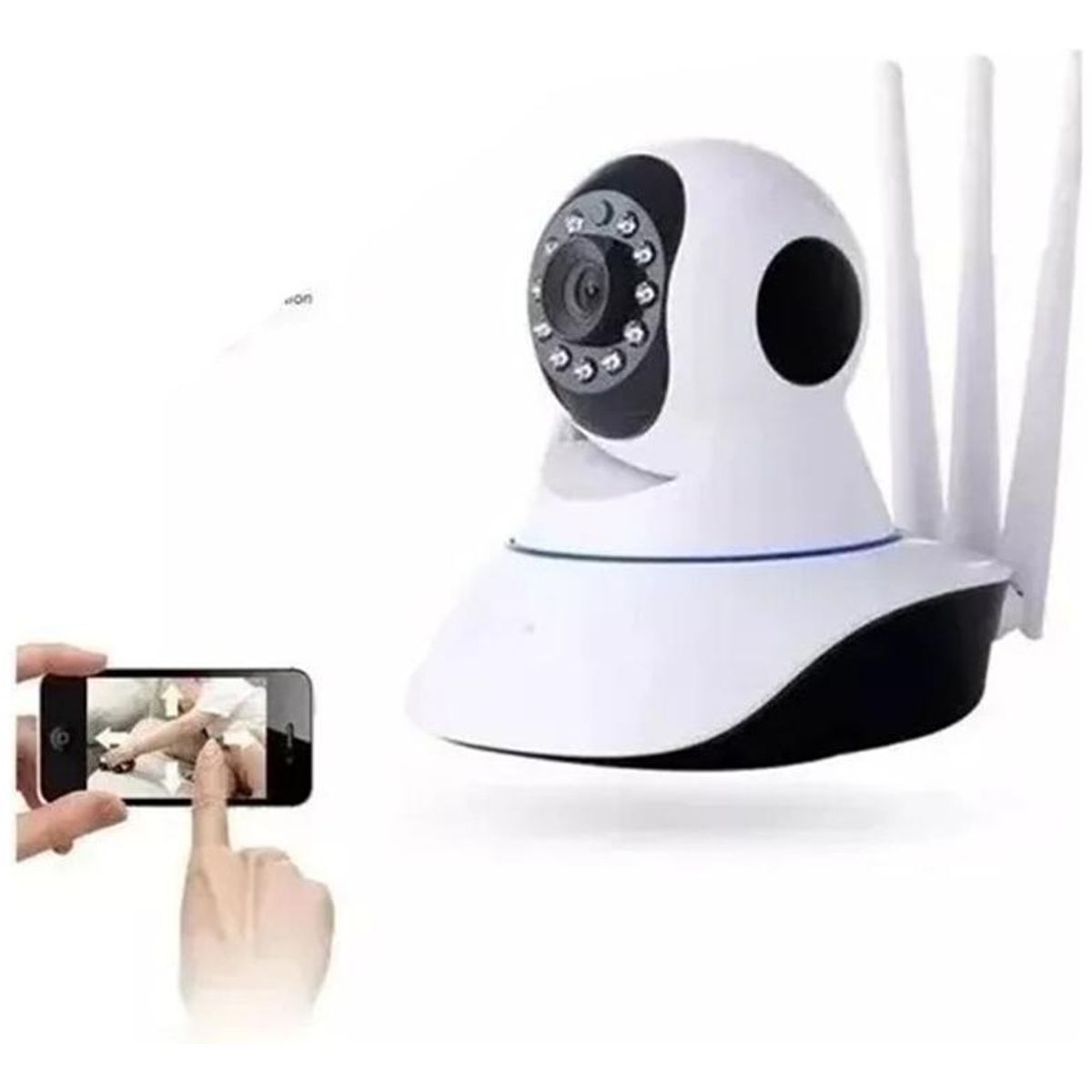 GENERICO - Cámara IP Wifi HD Motorizada 360° con Visión Nocturna