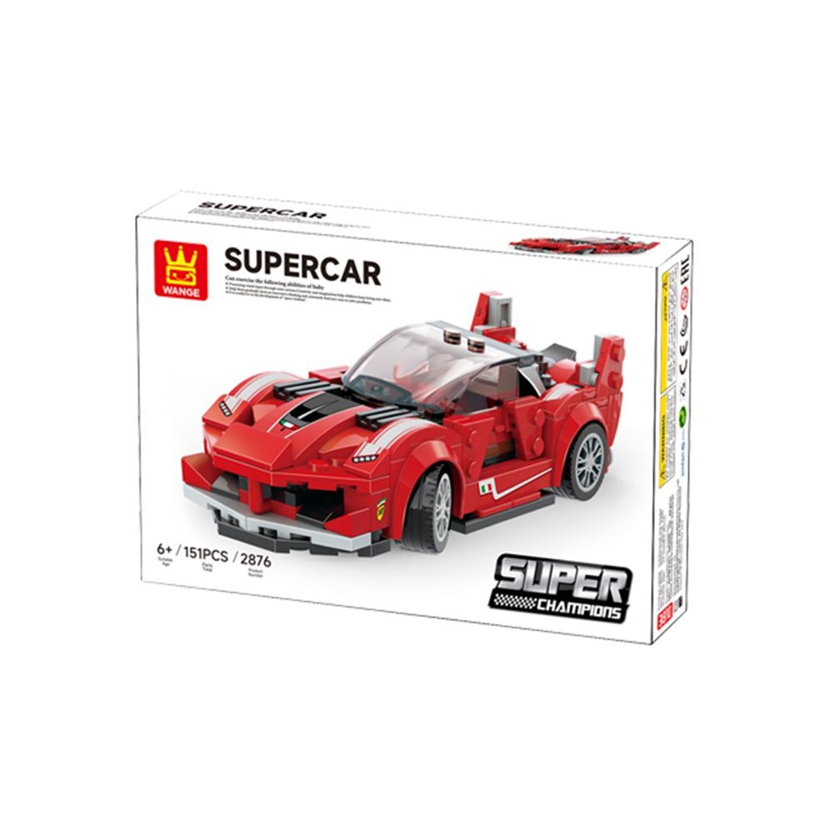 GENERICO - Auto Armable Rojo 151 pzs.