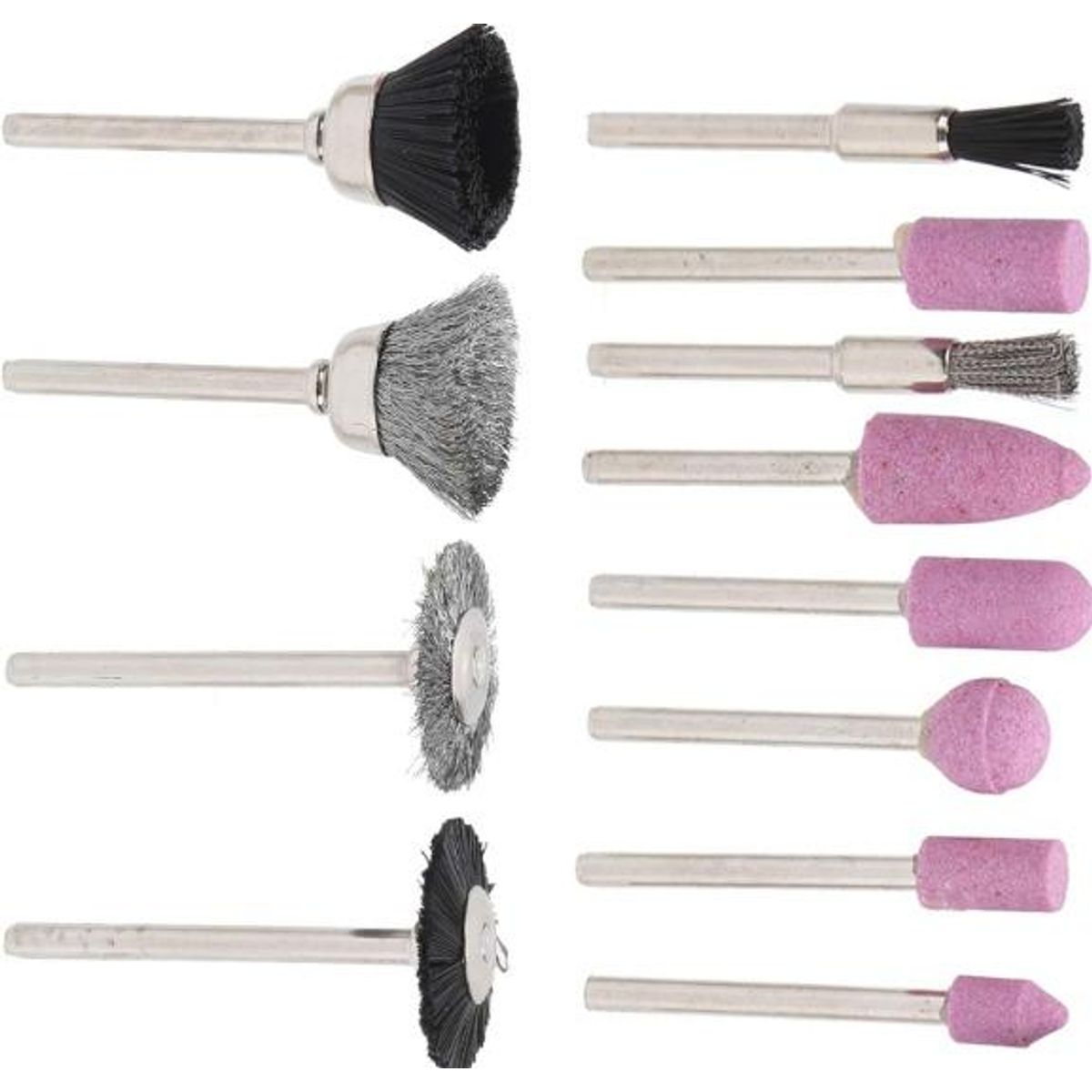 GENERICO - Juego de 12 Brocas y Fresas para Pulido - Compatible con Taladros