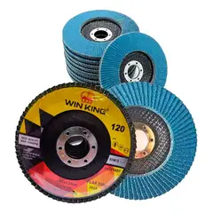 GENERICO - Pack de 10 Discos de Lija Flap para Metal 115mm