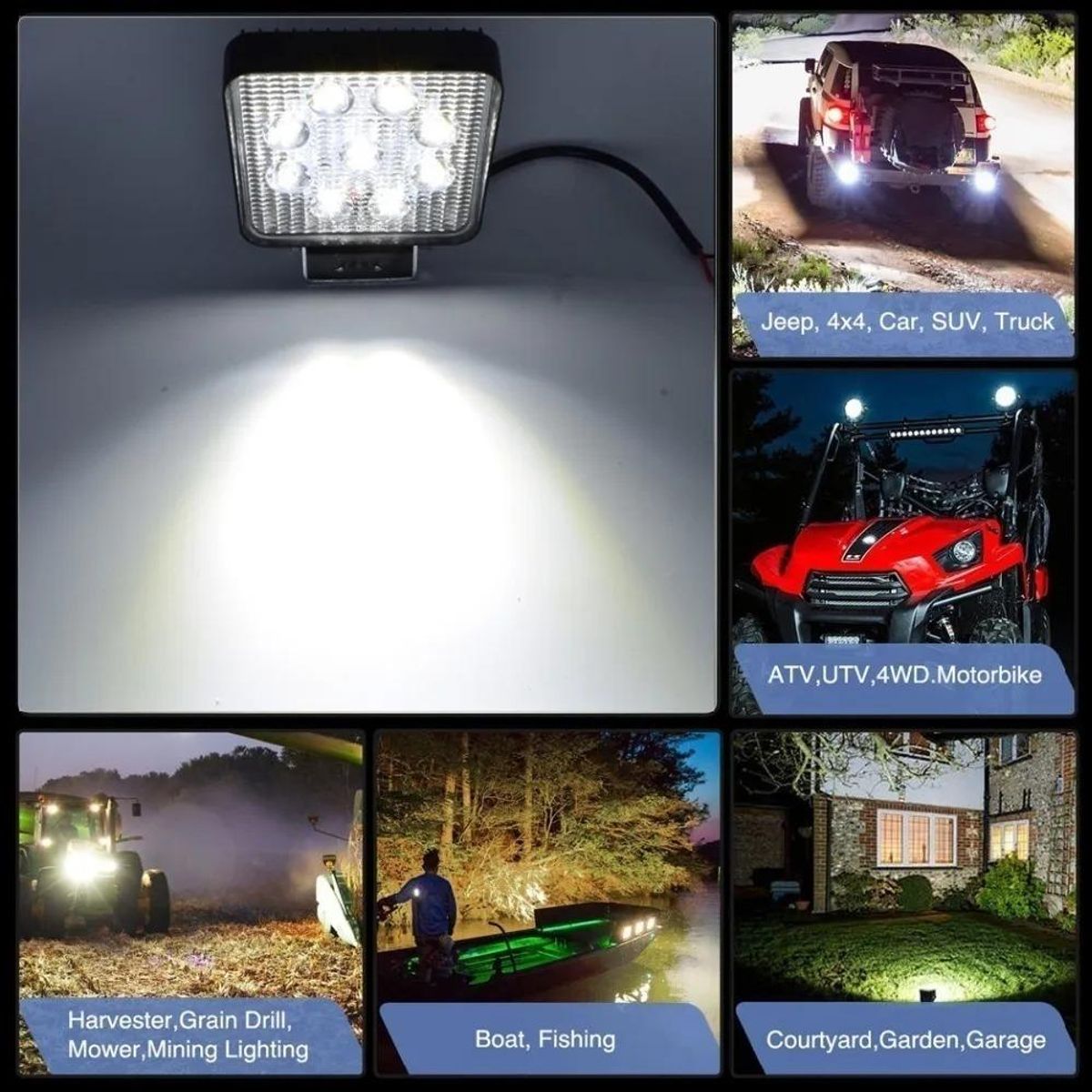 GENERICO - Foco LED Neblinero 27W para Auto y Camioneta