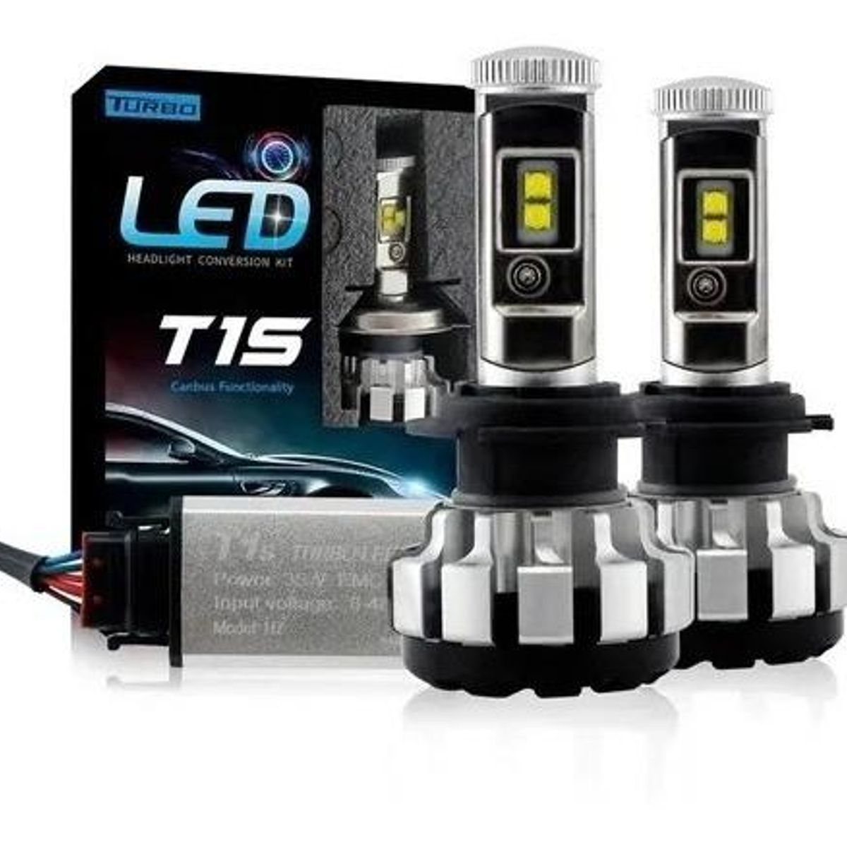 GENERICO - Kit de Ampolletas Turbo LED 880 T1s Canbus 6000K