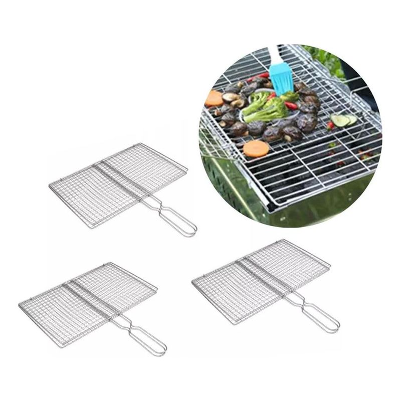 GENERICO - Cesta Antiadherente para Barbacoa y Parrilla 17x27 cm