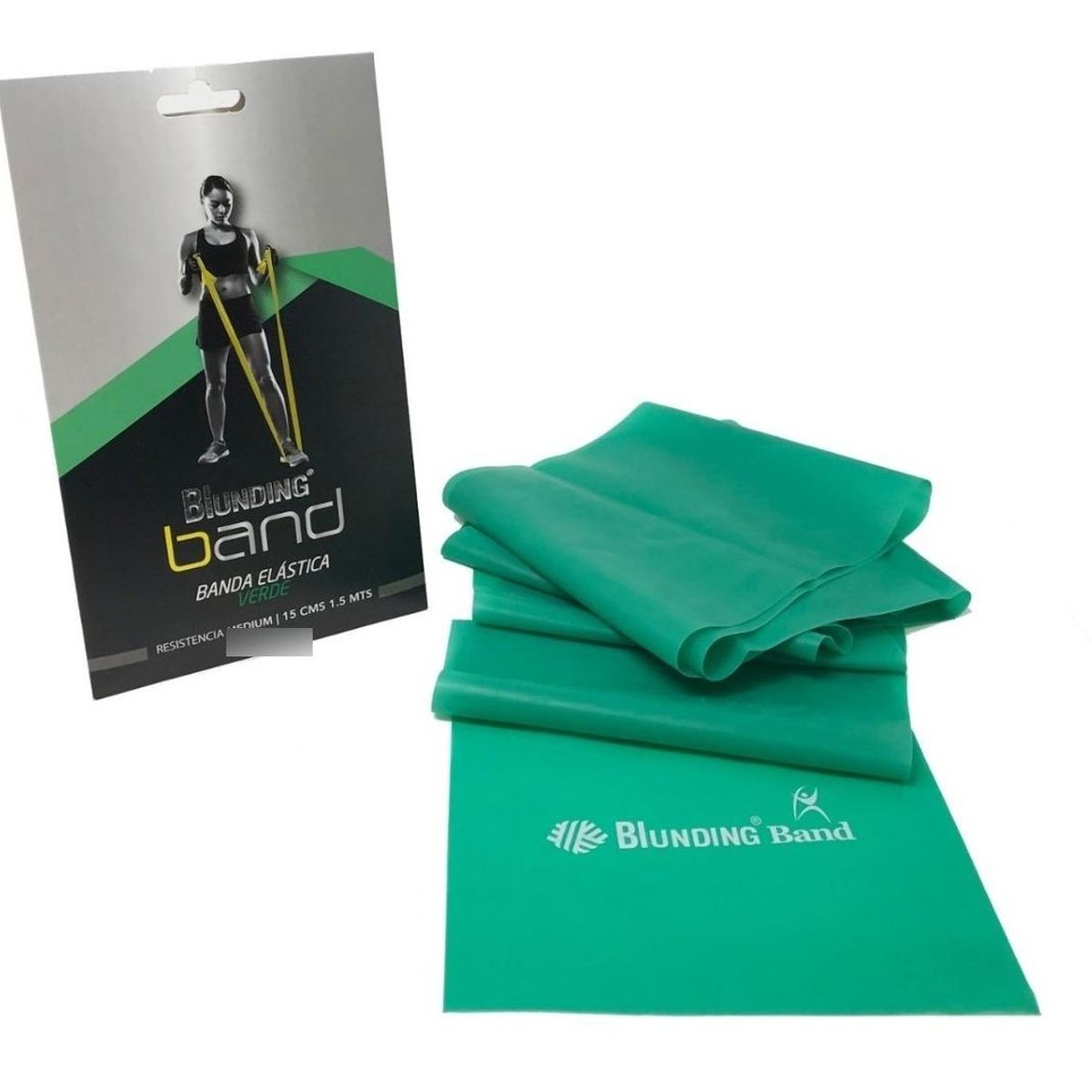 GENERICO - Banda Elástica Verde para Ejercicio y Rehabilitación