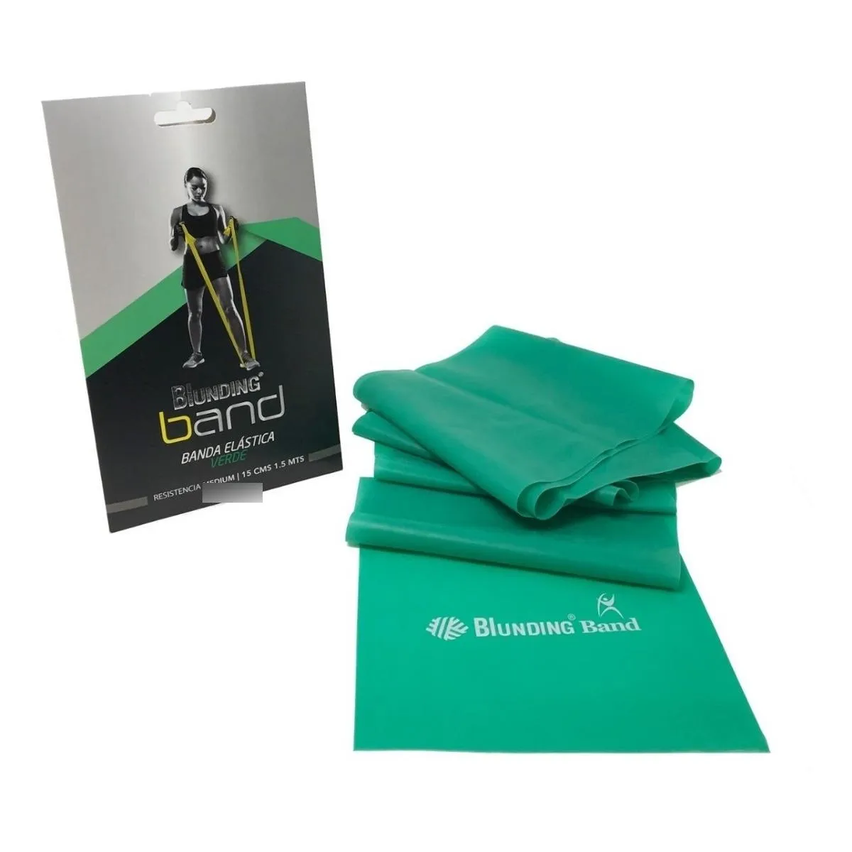 GENERICO - Banda Elástica Verde para Ejercicio y Rehabilitación