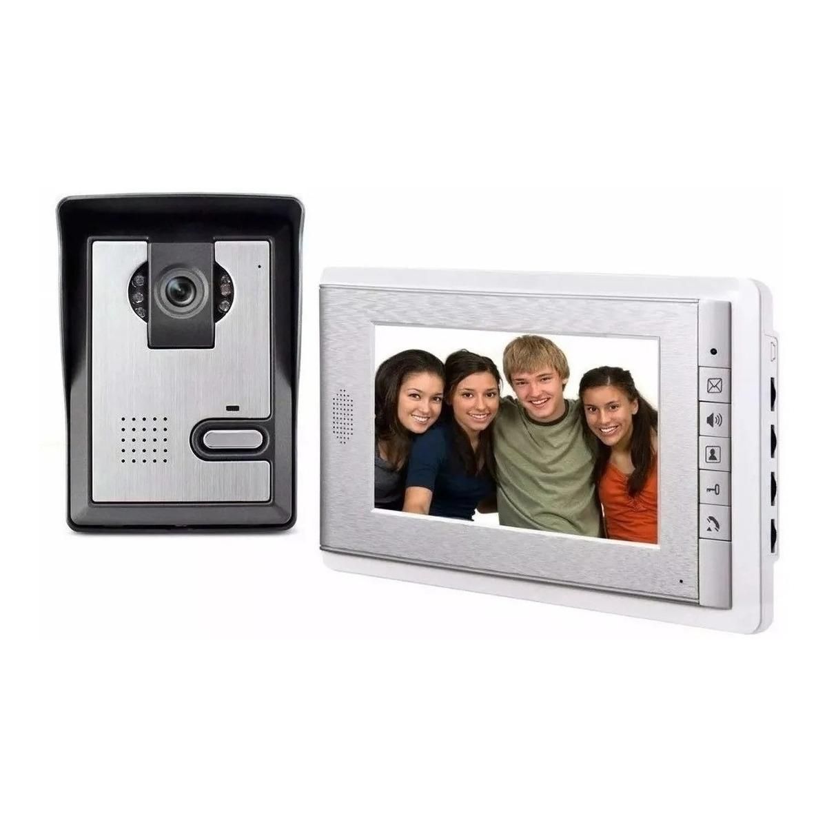 GENERICO - Citófono Videointercomunicador con Monitor LCD 7 pulgadas