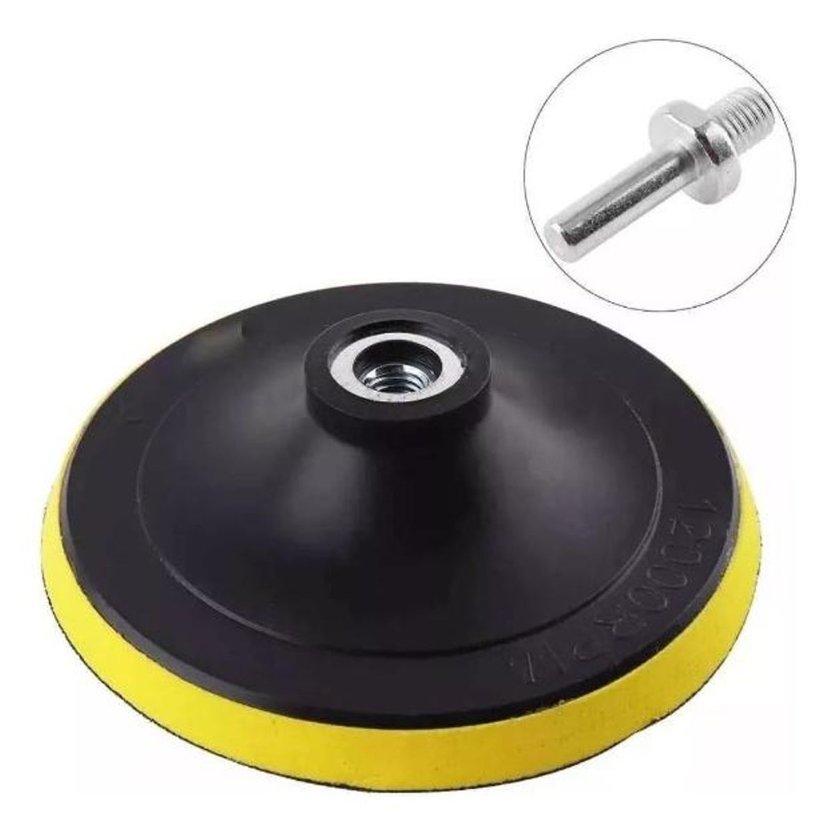 GENERICO - Disco Pulidora Velcro 115mm para Esmeril Angular y Taladro.