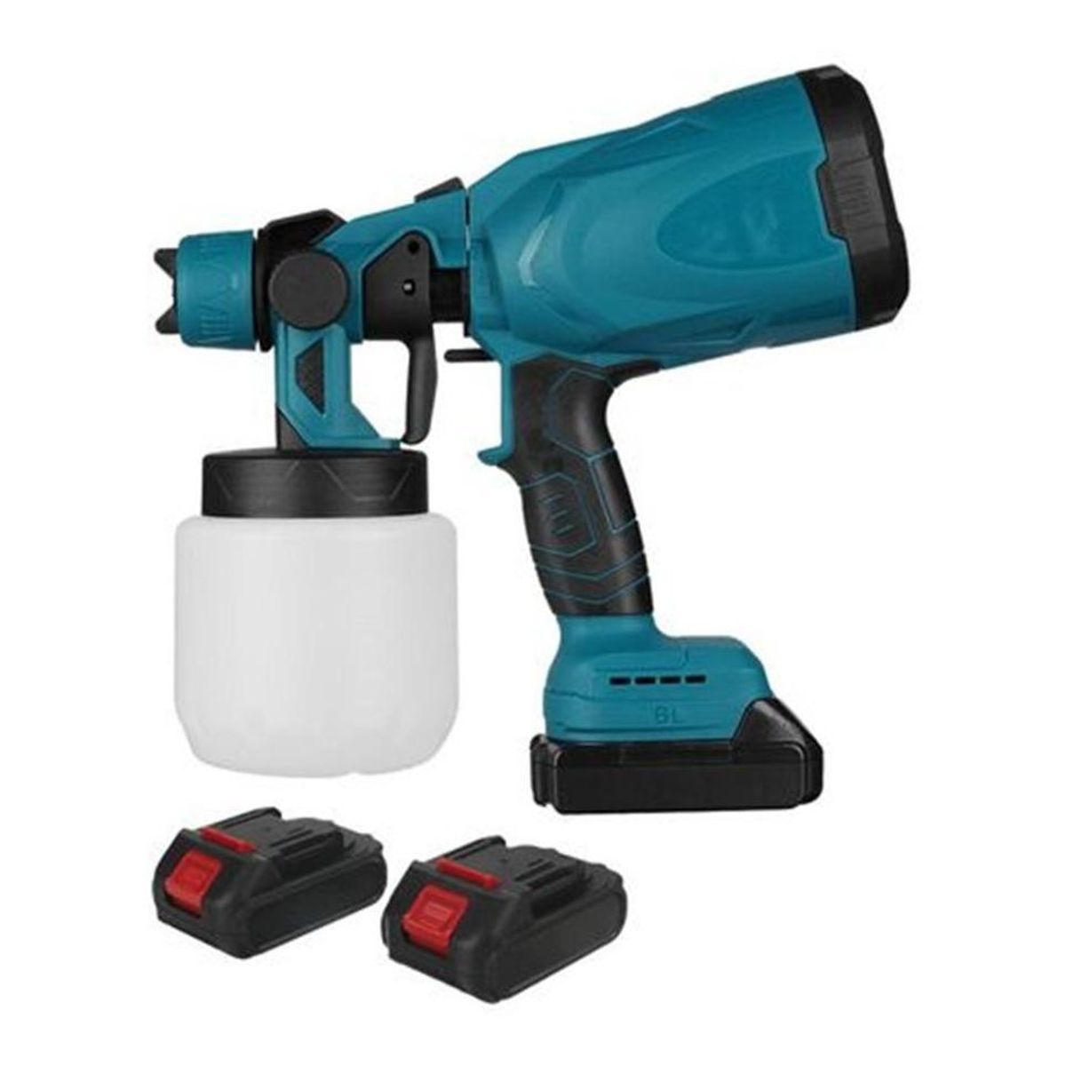 GENERICO - Pulverizadora de Pintura Eléctrica Inalámbrica 21V con 2 Baterías
