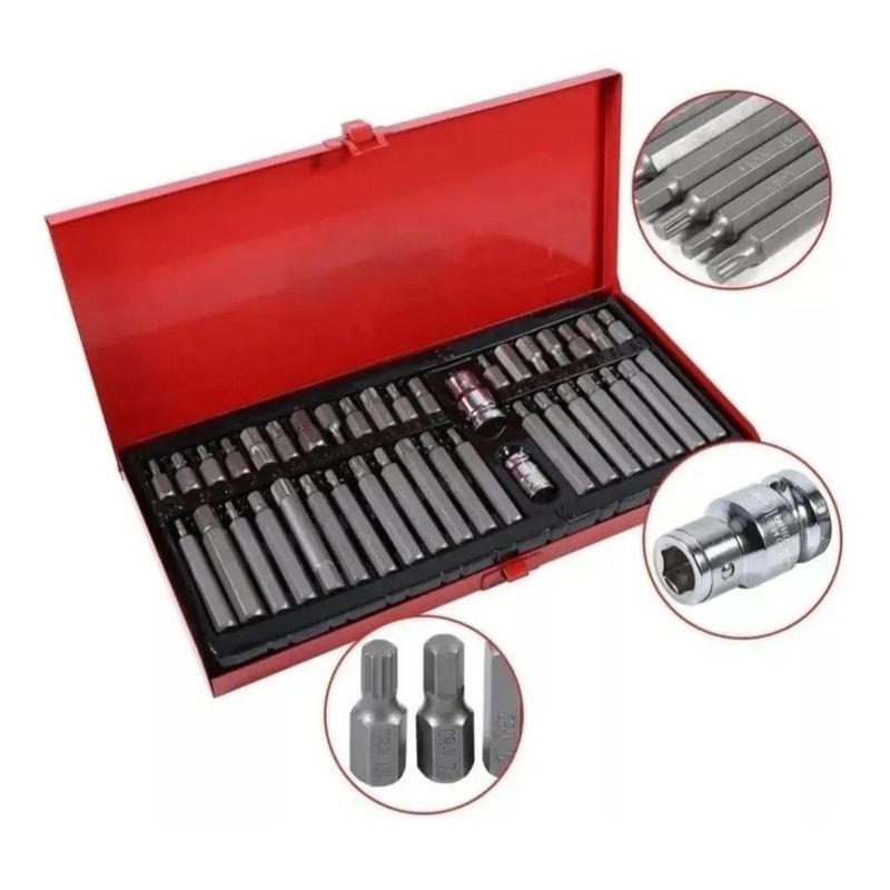 GENERICO - Set de Herramientas de Puntas Torx y Allen - 40 Piezas