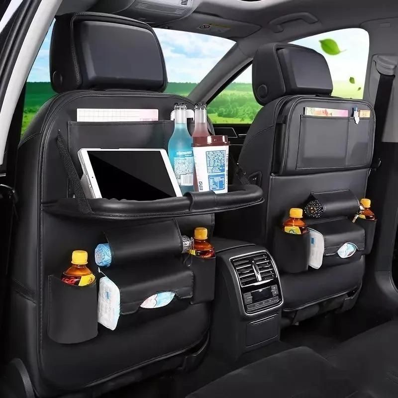GENERICO - Organizador de Auto Ecocuero con Compartimientos