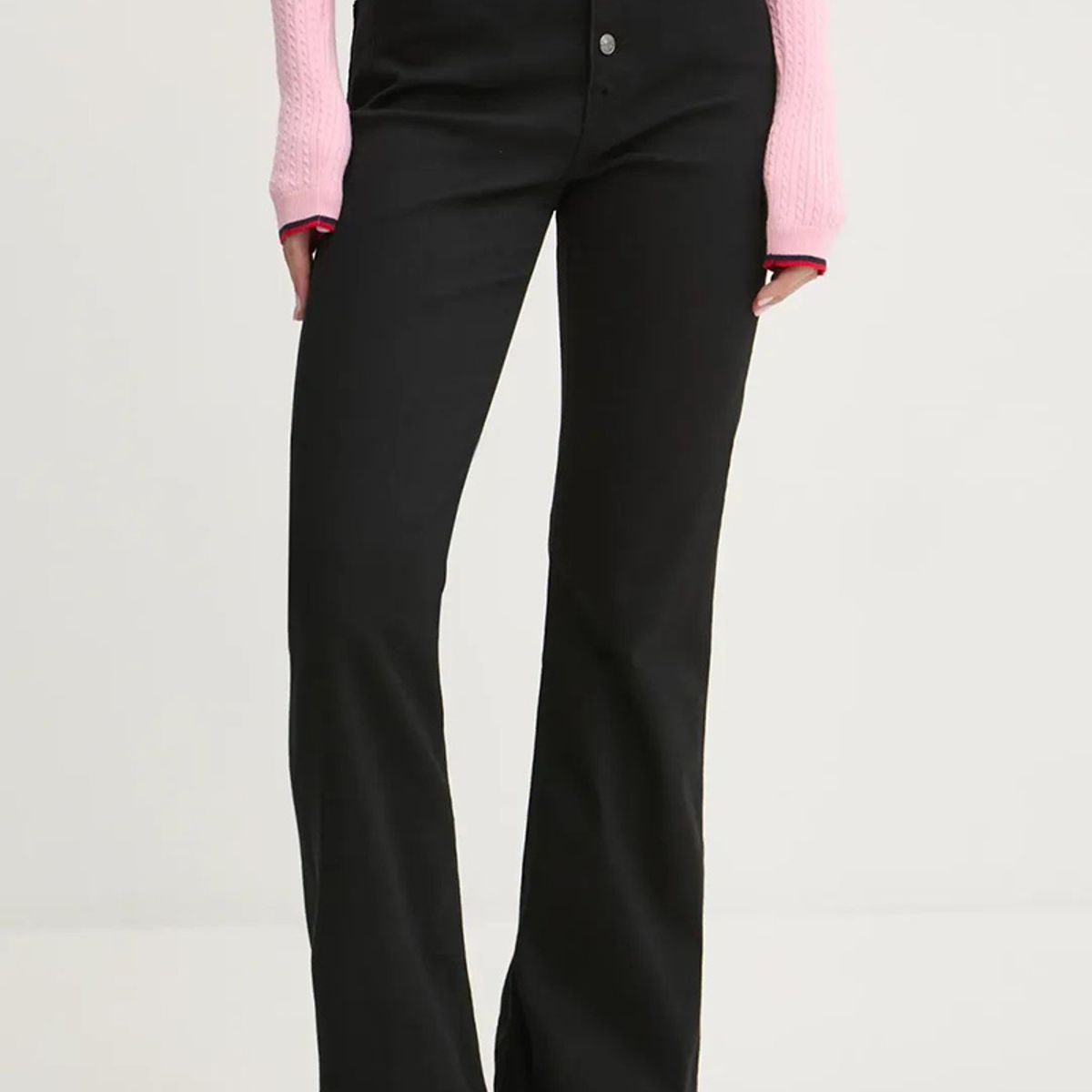 TOMMY HILFIGER - Jeans Sylvia Flare Fit Con Logo Gris Tommy Jeans