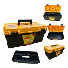 GENERICO - Caja de Herramientas de 13 Pulgadas con Bandeja Interna