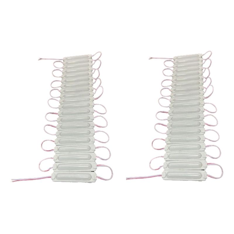 GENERICO - Pack de 2 Tiras LED Adhesivas Luz Blanca 24V 3M