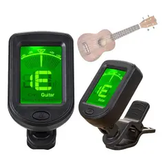 GENERICO - Afinador Clip Cromático para Guitarra Bajo y Ukelele