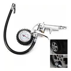 GENERICO - Pistola Infladora y Calibradora de Neumáticos con Manómetro