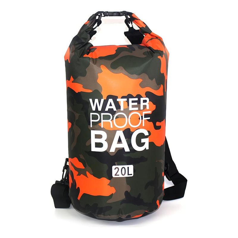 GENERICO - Bolso Flotante Impermeable 20L Outdoor Color Naranjo