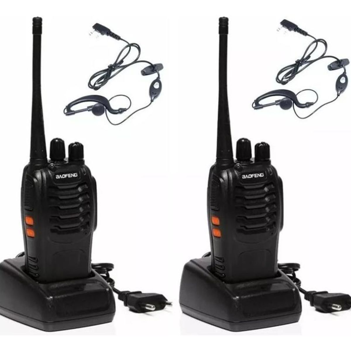GENERICO - Pack de 2 Walkie Talkies con Manos Libres UHF