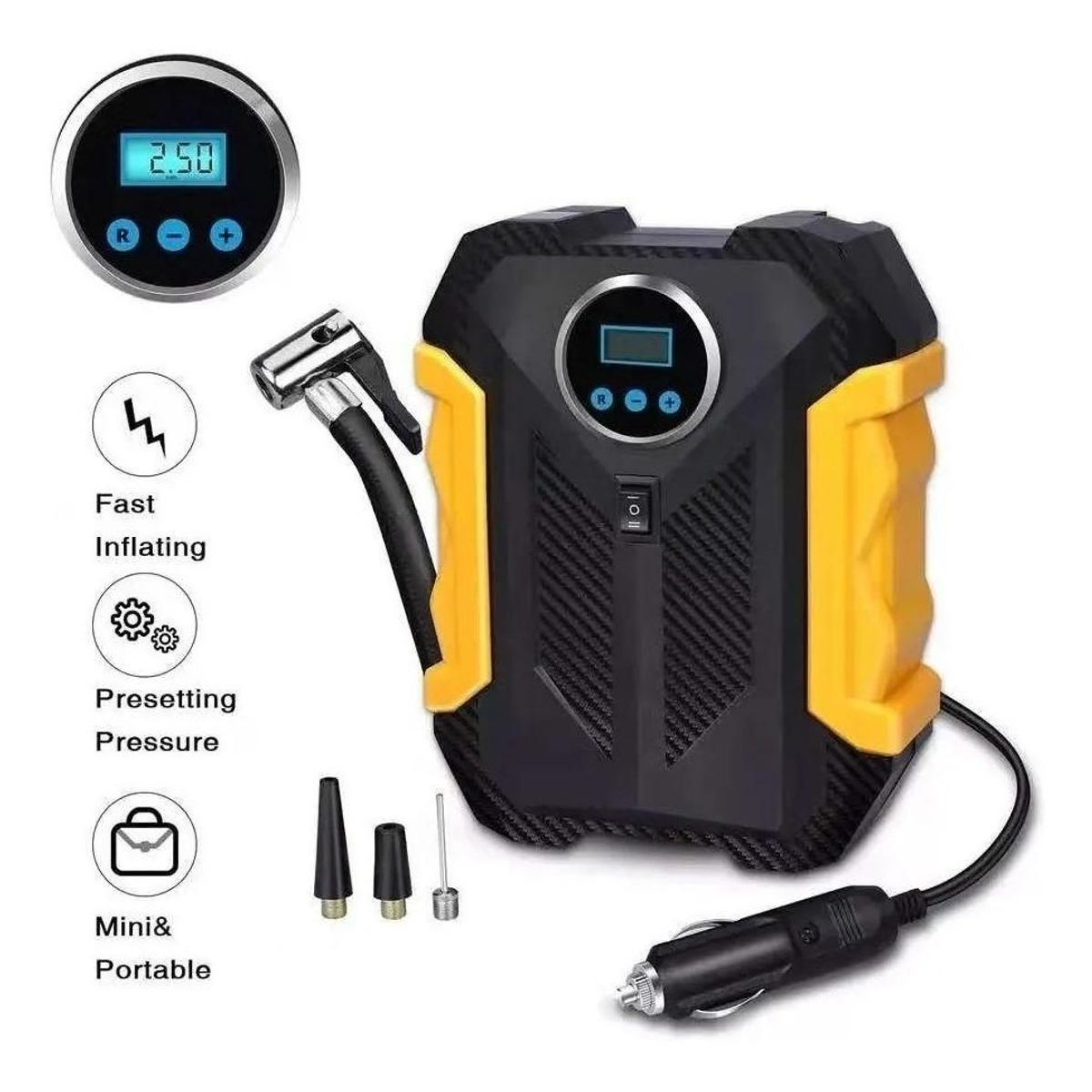 GENERICO - Compresor de Aire Calgary 12V para Vehículos y Neumáticos