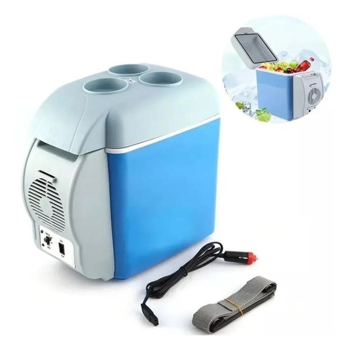 GENERICO - Refrigerador Portátil 75L para Auto y Camping 12V