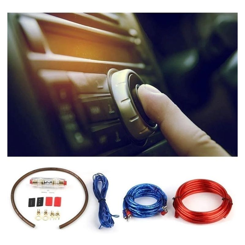 GENERICO - Kit de Cables para Amplificador y Subwoofer 1500W