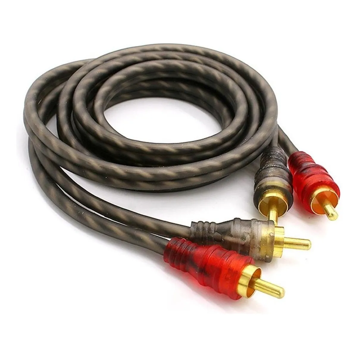 GENERICO - Cable RCA Estereofónico Trenzado 5m para Audio