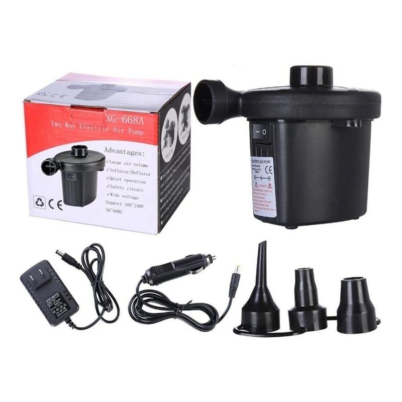 GENERICO - Inflador Eléctrico Compacto Multifuncional 220V12V