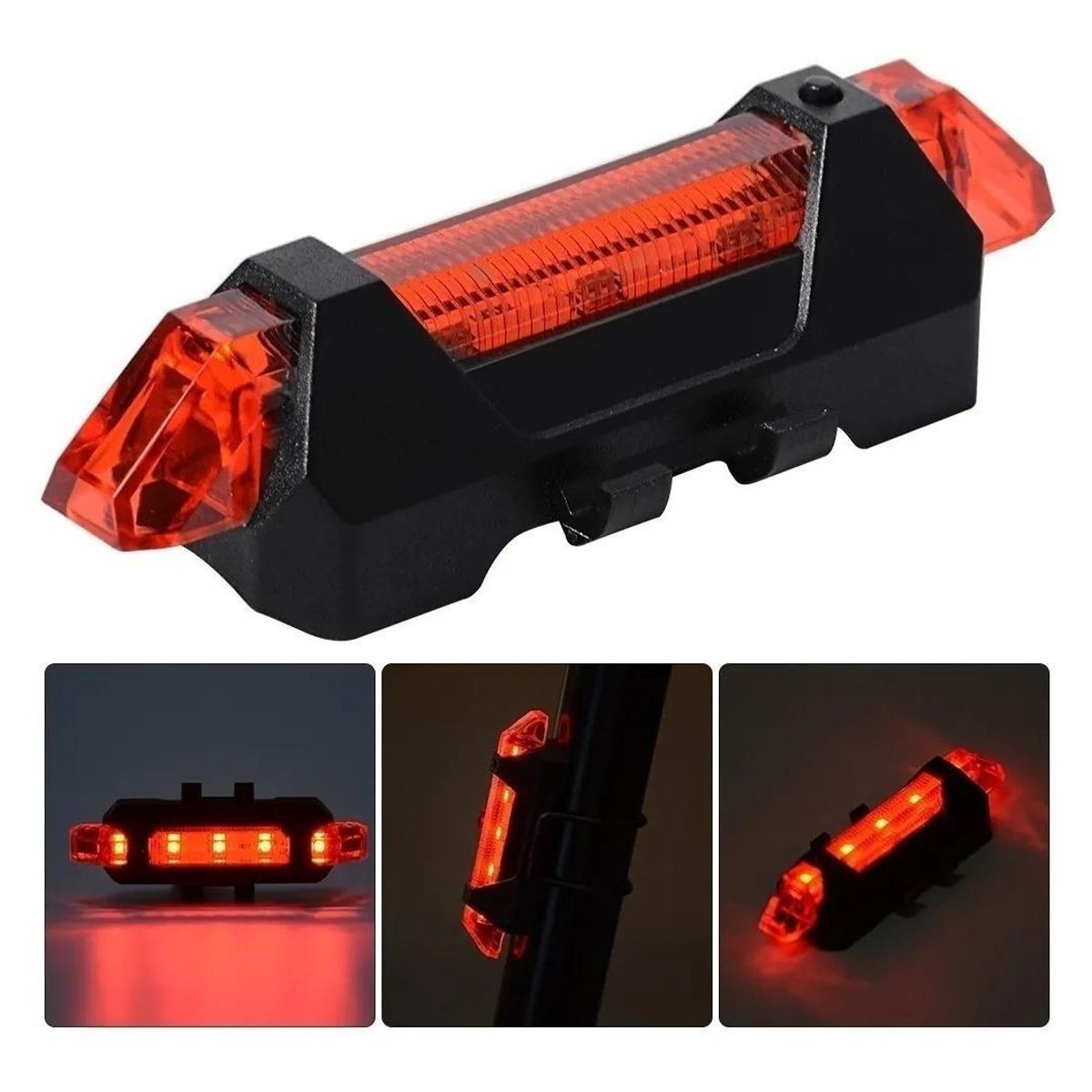 GENERICO - Luces LED Recargables Impermeables para Bicicleta