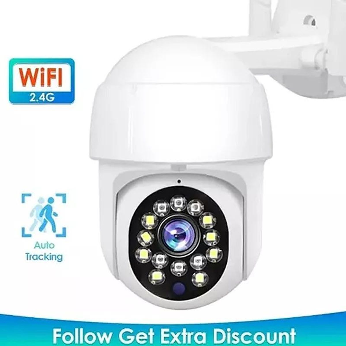 GENERICO - Cámara Domo IP WiFi con Visión Nocturna para Exterior