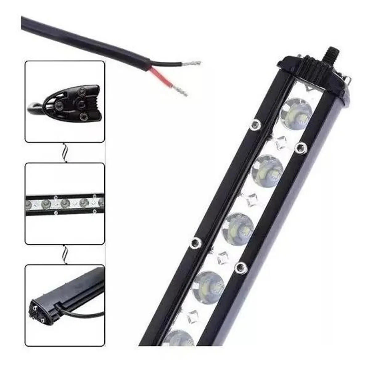 GENERICO - Barra LED 72W Neblinero 4x4 de 65 cm para Auto