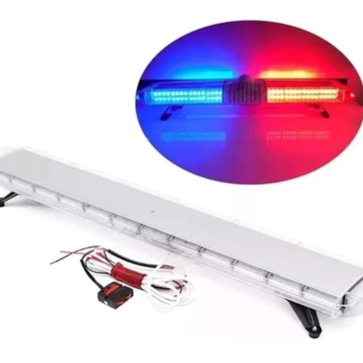 GENERICO - Baliza LED de Emergencia Auto 120mt Roja-Azul