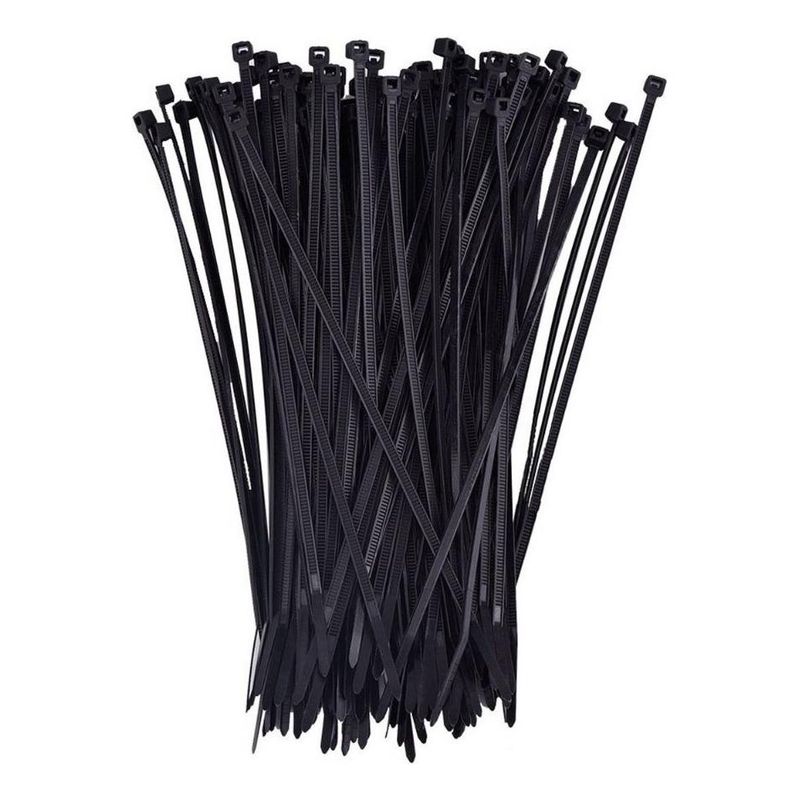 GENERICO - Amarra Plástica Multiusos de Nylon 8x450mm 100 Unidades.