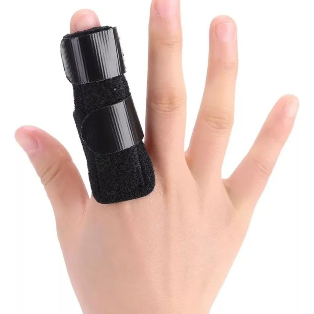 GENERICO - Pack de 3 Férulas Inmovilizadoras para Dedo Color Negro