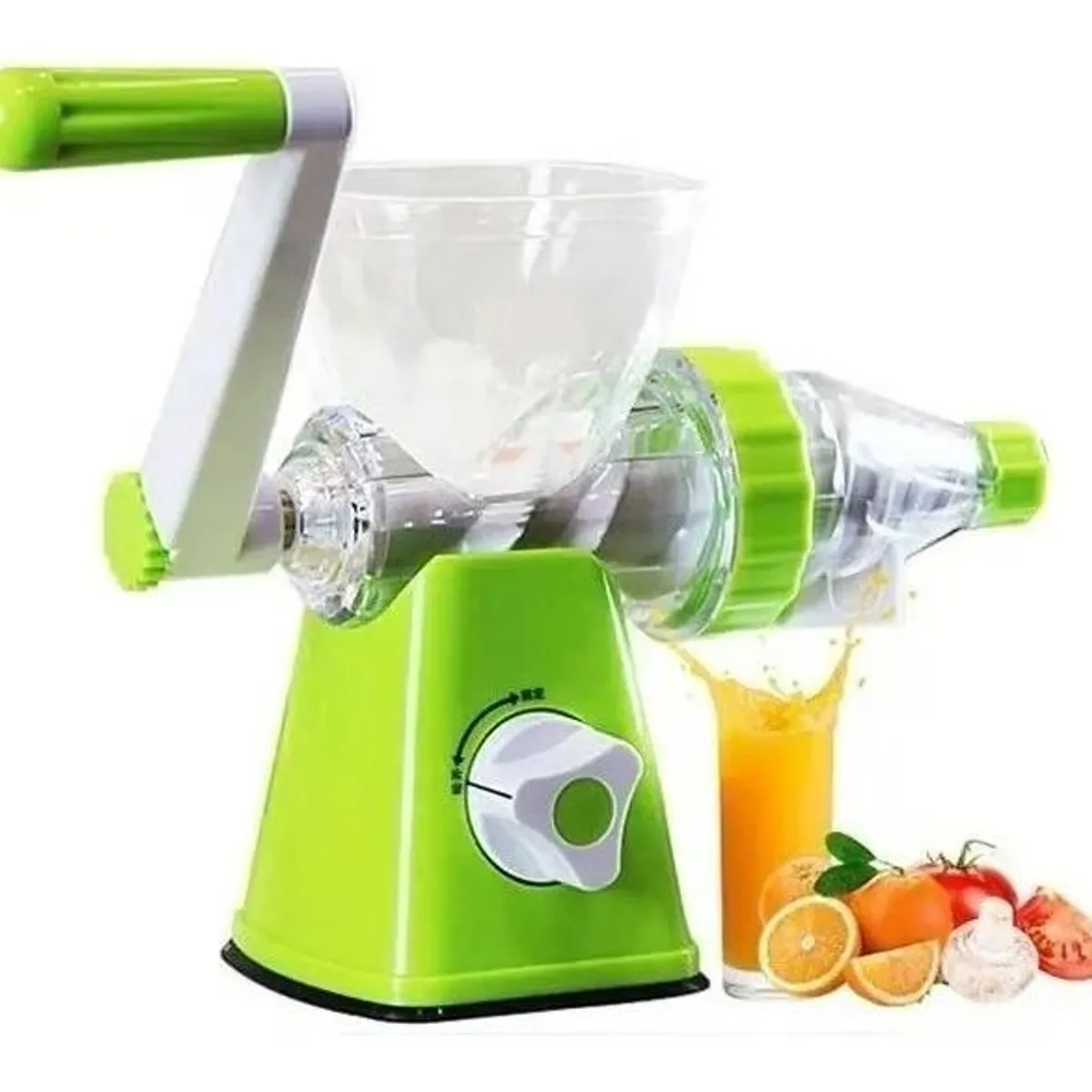 GENERICO - Juguera Batidora Manual Portátil VerdeBlanco 400-600mL