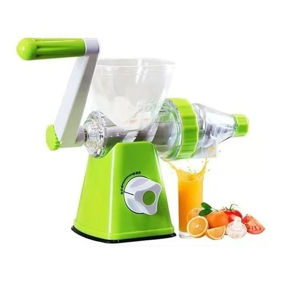 GENERICO - Juguera Batidora Manual Portátil VerdeBlanco 400-600mL