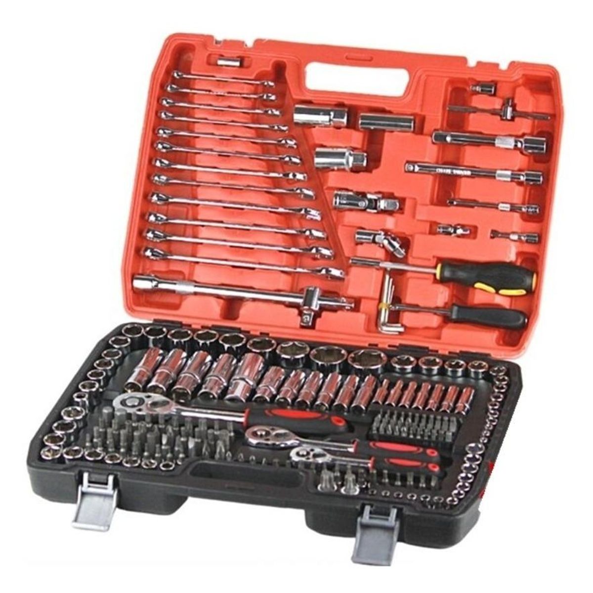 GENERICO - Set Completo de 216 Piezas de Dados y Llaves Combinadas