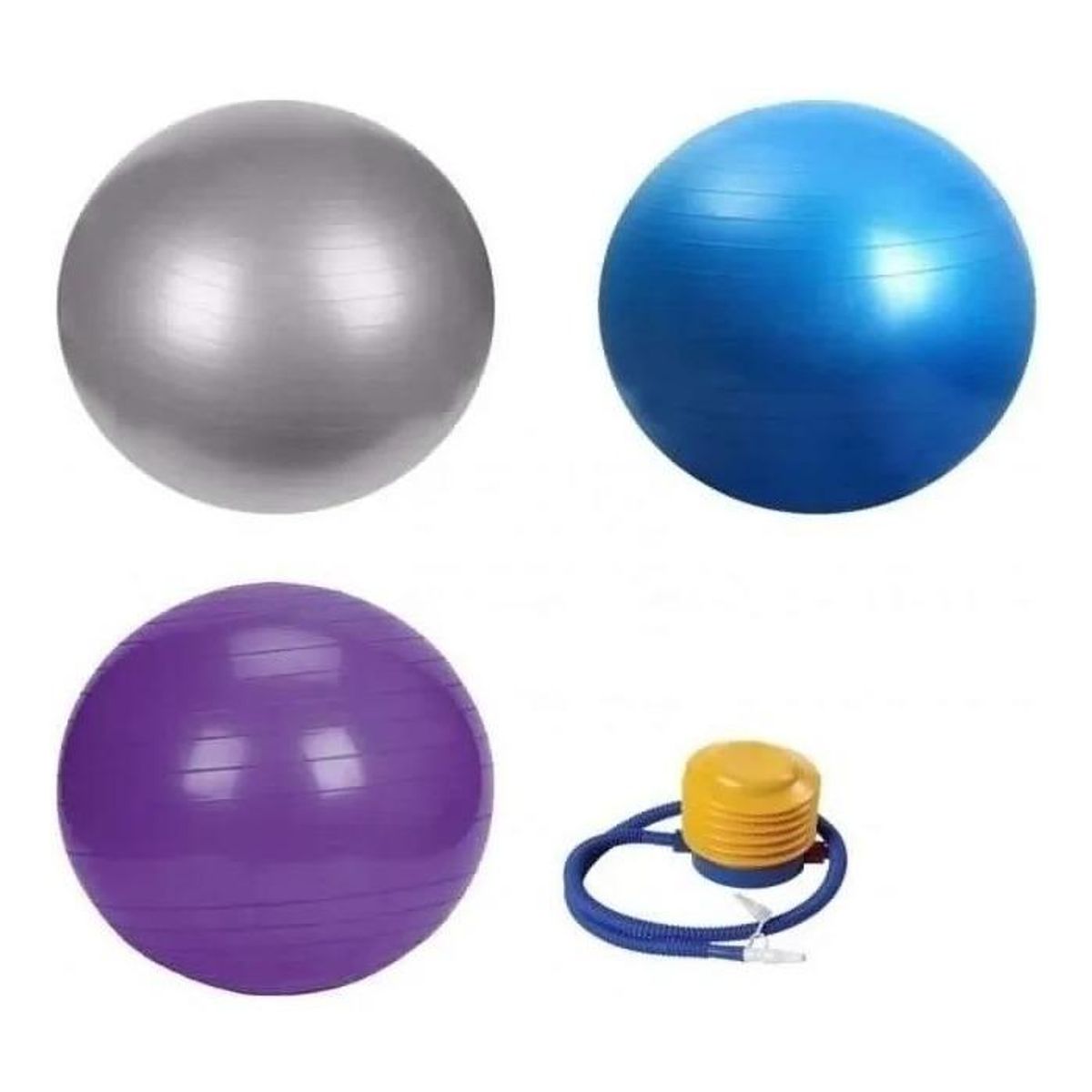 GENERICO - Pelota de Yoga 75 cm con Inflador para Pilates y Fitness