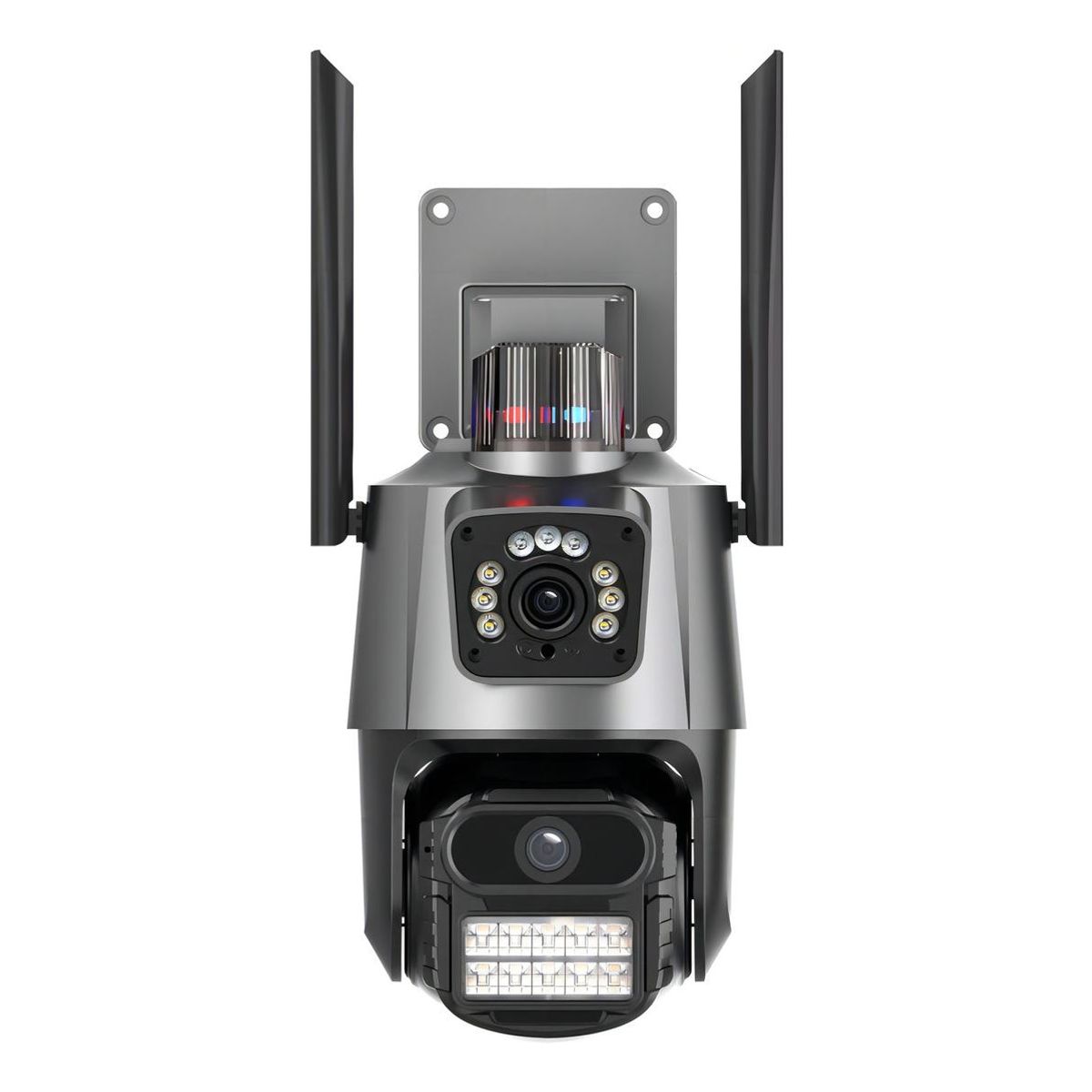 GENERICO - Cámara Domo Wifi Full HD con Doble Lente y Alarma