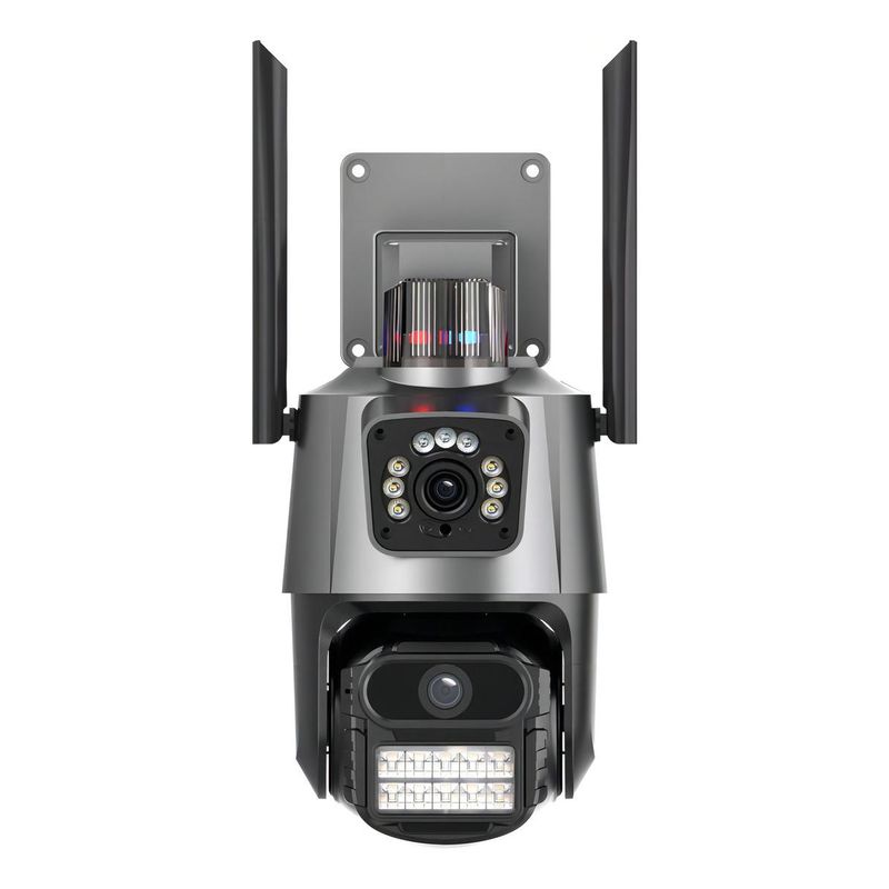 GENERICO - Cámara Domo Wifi Full HD con Doble Lente y Alarma
