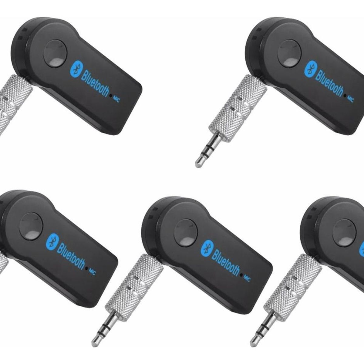GENERICO - Pack de 5 Adaptadores Bluetooth 35mm para Audio