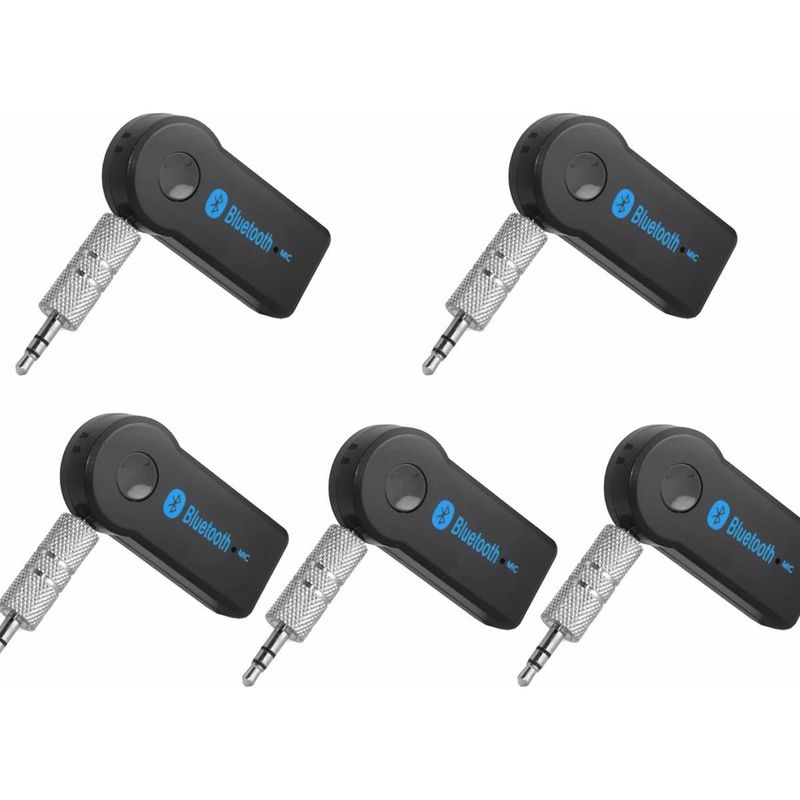 GENERICO - Pack de 5 Adaptadores Bluetooth 35mm para Audio